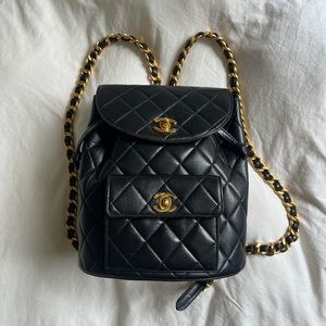 Chanel vintage Duma Lambskin Backpack